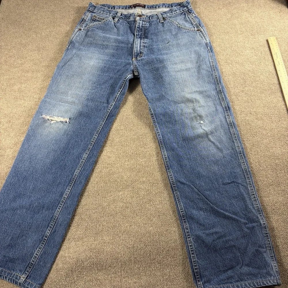 Vintage Y2K Polo Jeans Co Ralph Lauren Carpenter Jeans Mens 33X32 Blue Denim